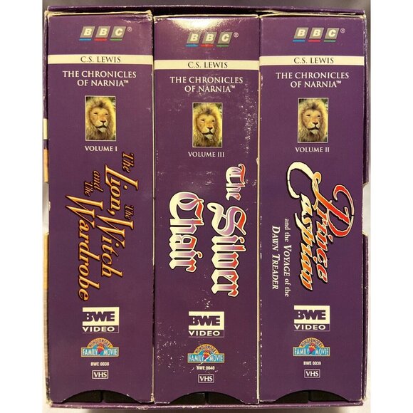 The Chronicles Of Narnia 3 VHS Box Set 1990 Edition - Picture 5 of 6